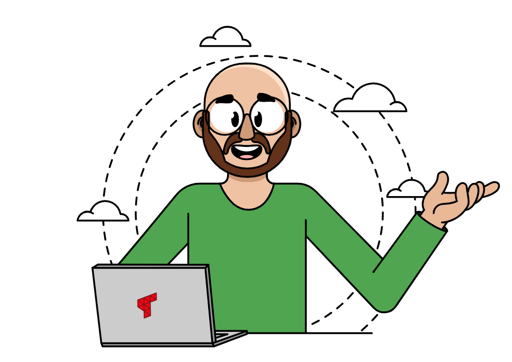 Foto com setup tecnológico